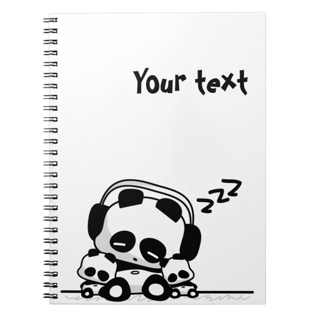 Carnet Pandas de sommeil (Devant)
