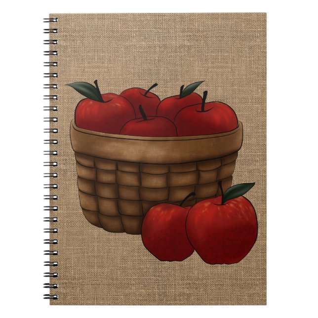 Carnet Panier de pommes (Devant)