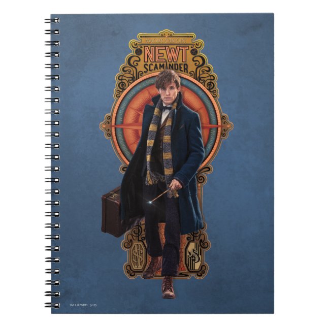 Carnet Panneau Art Nouveau NEWT SCAMANDER™ Walking (Devant)