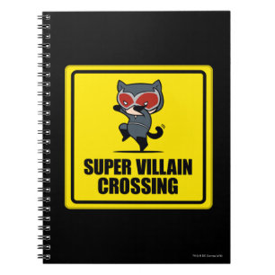 Carnet Panneau de croisement Chibi Catwoman Super Villain
