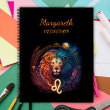 Panneau de zodiaque de lion majestueux personnalis
