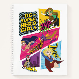 Carnet Panneaux d'action pour filles Super Hero DC