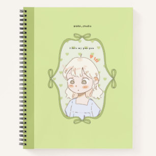 Carnet Panpan vert doux