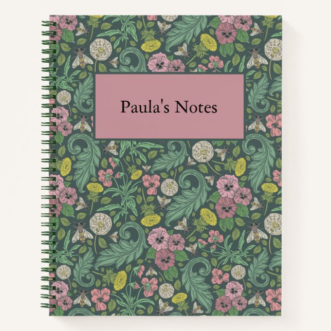 Carnet Pansies vintages Jaunes Pansy Rose (Devant)