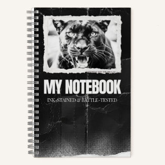 Carnet Panther avec Grunge Design