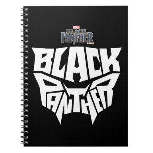 Carnet Panthère noire Graphique de typographie de la tê