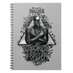 Carnet Panthère noire Graphique "Wakanda Forever"