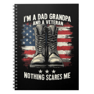 Carnet Papa grand-père Vétérinaire Fête des pères patriot