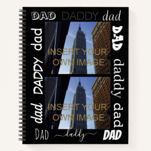 Carnet Papa papa Photo personnalisée Deux photos