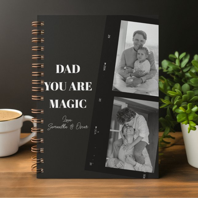 Carnet 'Papa tu es magique' Photo de deux papas personnal (Créateur téléchargé)