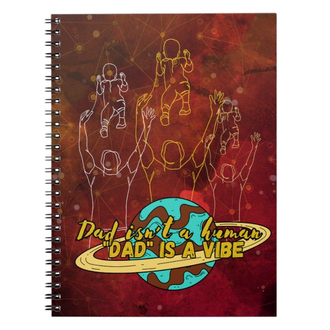 Carnet Papa, vibe Linge de bébé (Devant)