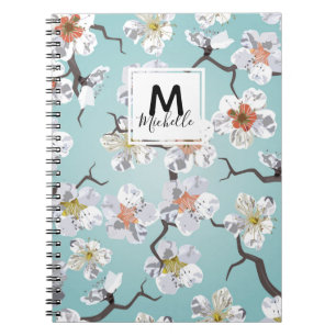 Carnet Papeterie blanche japonaise de monogramme de