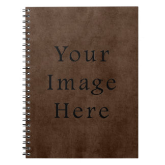 Carnet Papier de parchemin d'Espresso Brown foncé Vintage