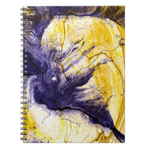 Carnet Papier marbré : Art Acrylique Lumineux