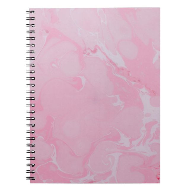 Carnet Papier peint abstrait rose (Devant)
