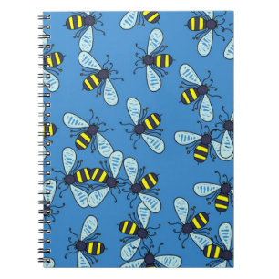 Carnet Papier peint d'abeille
