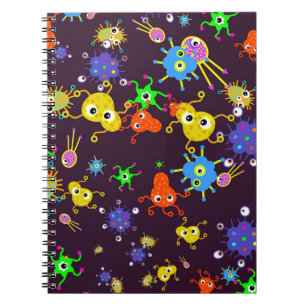 Carnet Papier peint de bactéries
