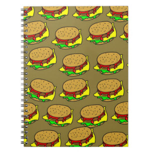 Carnet Papier peint d'hamburger