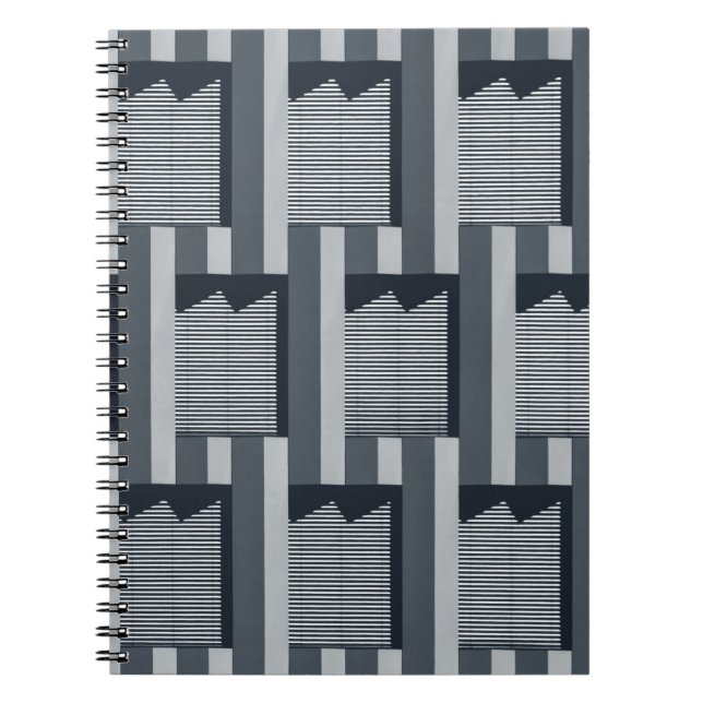 Carnet Papier peint numérique gris (Devant)