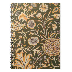 Carnet papier peint william morris design cherwell