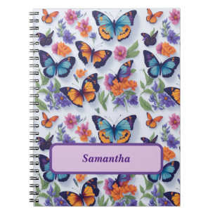 Carnet Papillon aux ailes brillantes et magnifiques qui v