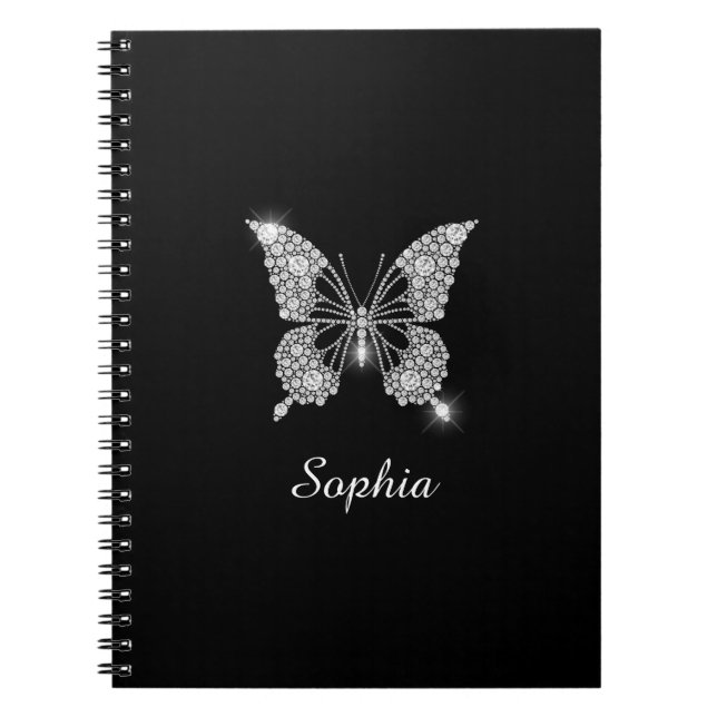 Carnet Papillon Diamants blancs, Nom do-it-yourself Scrip (Devant)