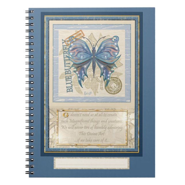 Carnet Papillon du bureau de création G (Devant)