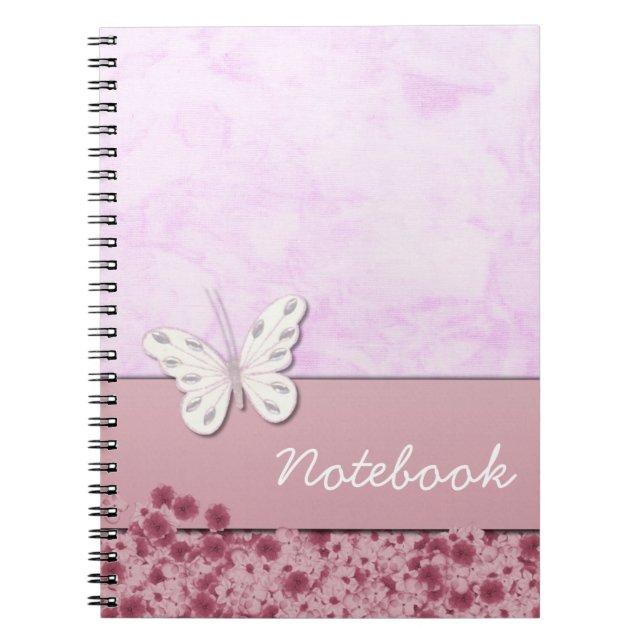 Carnet papillon et fleurs (Devant)