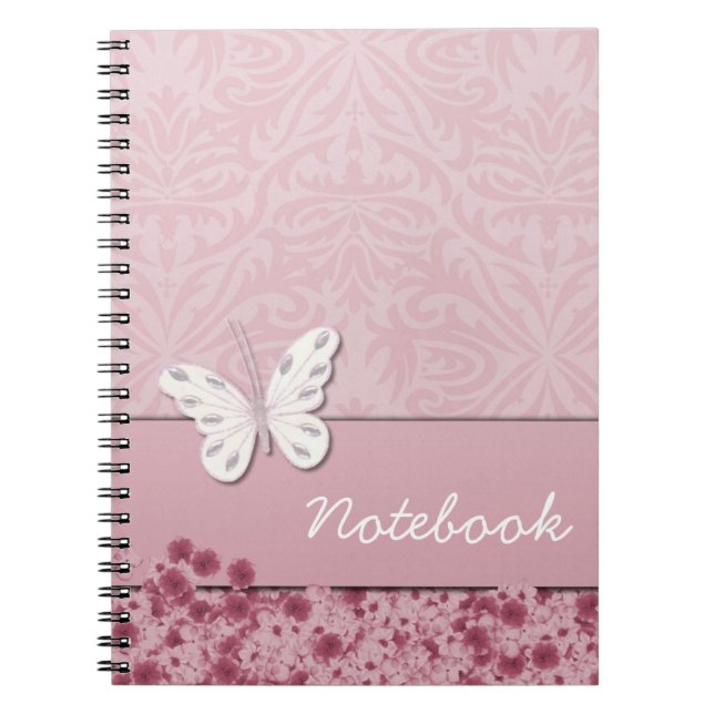 Carnet papillon et fleurs (Devant)