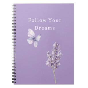 Carnet Papillon Lavande Pourpre