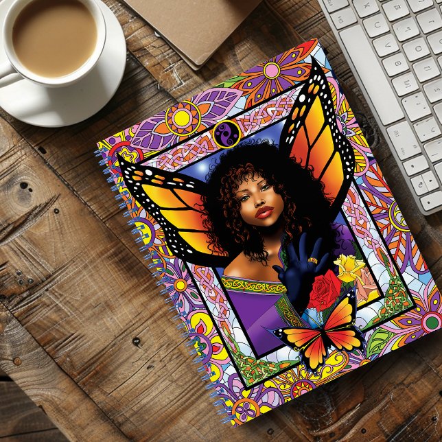 Carnet Papillon monarque Fée Purple Floral (Créateur téléchargé)