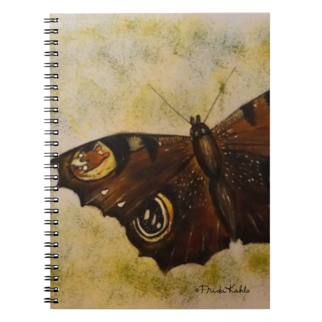 Carnet Papillon peint Frida Kahlo (Devant)