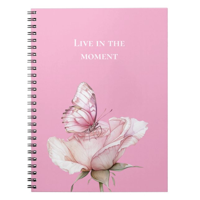 Carnet Papillon Rose Pink (Devant)