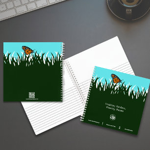 Carnet Papillon Silhouette de pelouse Promotion