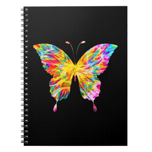 CARNET PAPILLON TEINTÉ (Devant)