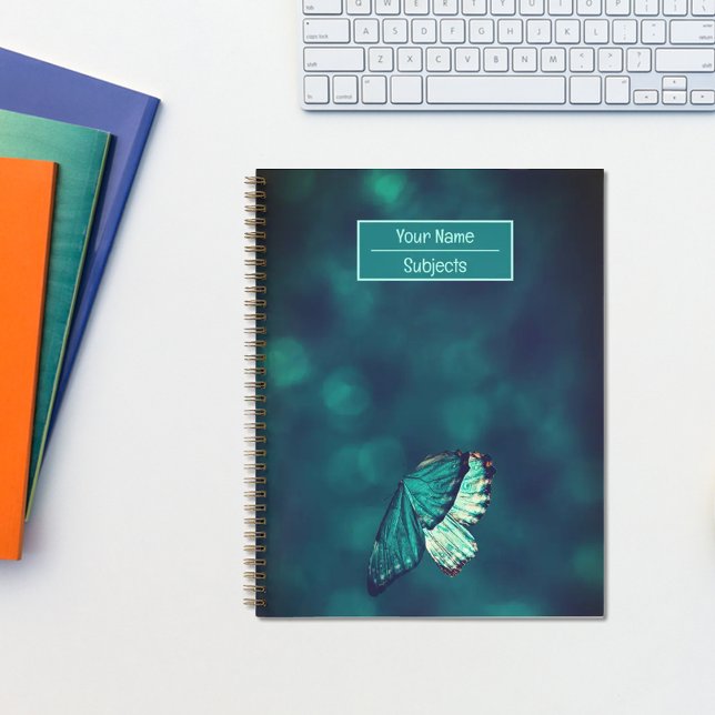 Carnet papillon Turquoise moderne (Créateur téléchargé)
