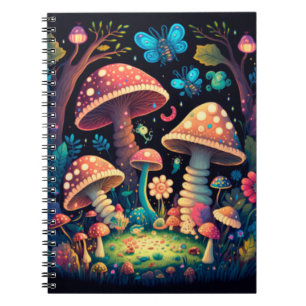 Carnet Papillons aux champignons magiques