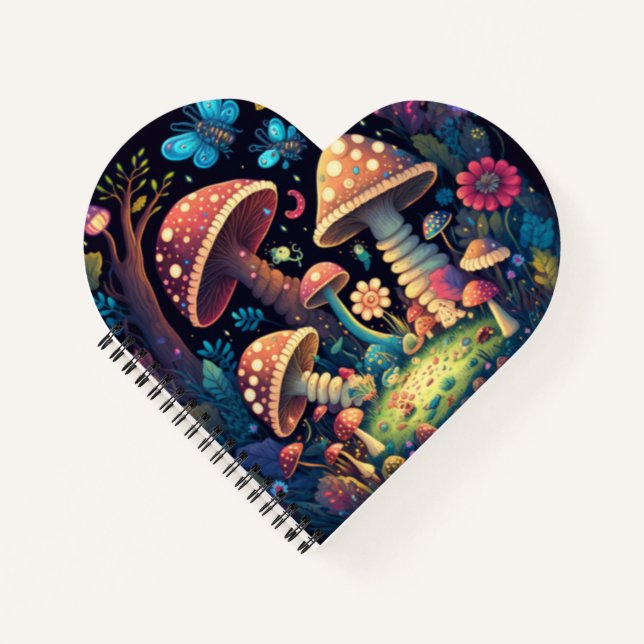 Carnet Papillons aux champignons magiques (Devant)