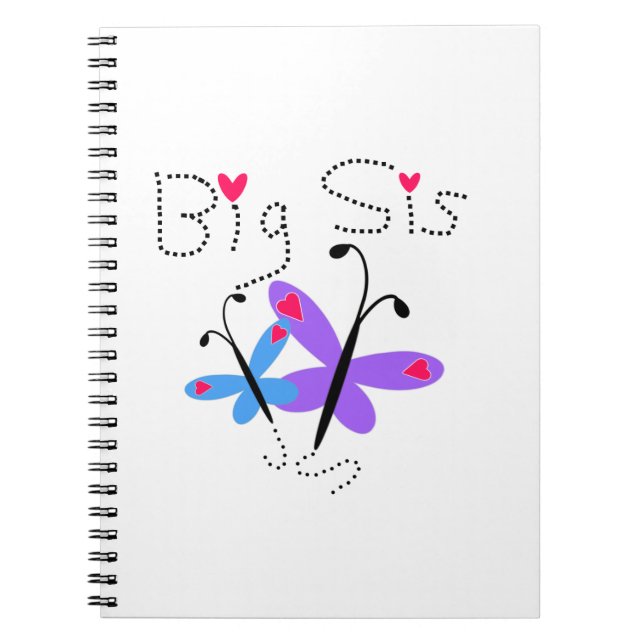 Carnet Papillons Big Sis Cadeaux (Devant)