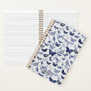 Carnet Papillons bleus vintages