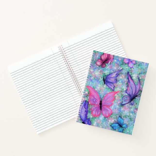 Carnet Papillons colorés Volant - Joie (Intérieur)
