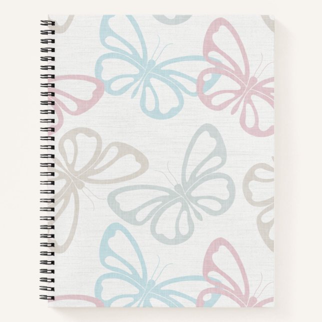 Carnet Papillons éparés (Grande Échelle) (Devant)