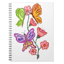 Papillons et fleurs