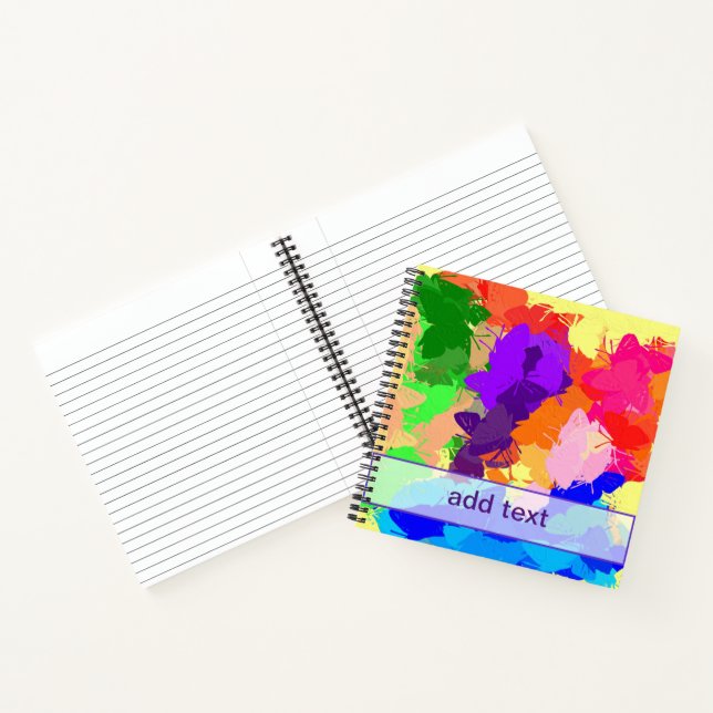 Carnet Papillons Kaleidoscope arc-en-ciel (Intérieur)
