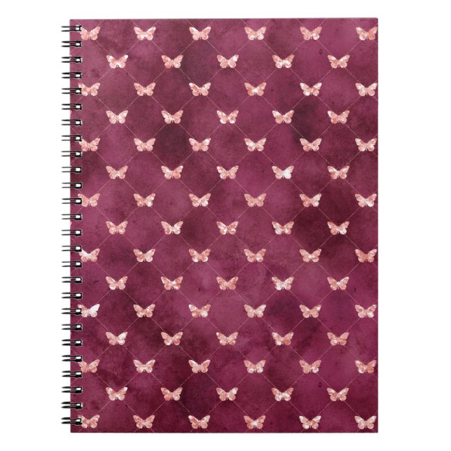 Carnet Papillons roses de Bourgogne (Devant)