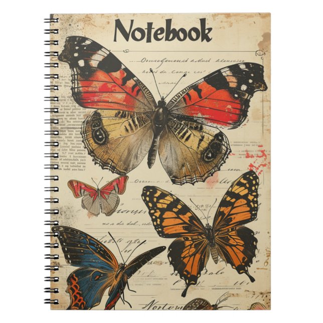 Carnet Papillons Vintages (Devant)