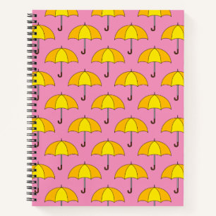 Carnet Parapluie Jaune