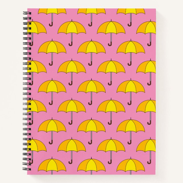 Carnet Parapluie jaune (Devant)