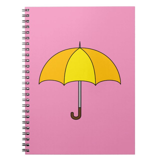 Carnet Parapluie jaune (Devant)