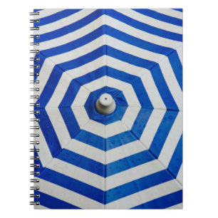 Carnet Parapluie rayé ouvert